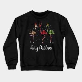 Merry Flamingo Christmas. Crewneck Sweatshirt